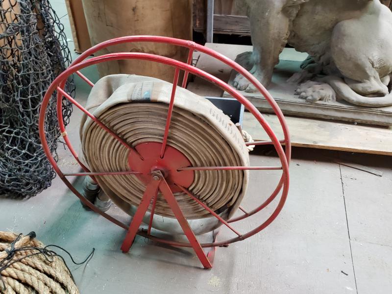 LCW Props: Antique Fire Hose And Reel