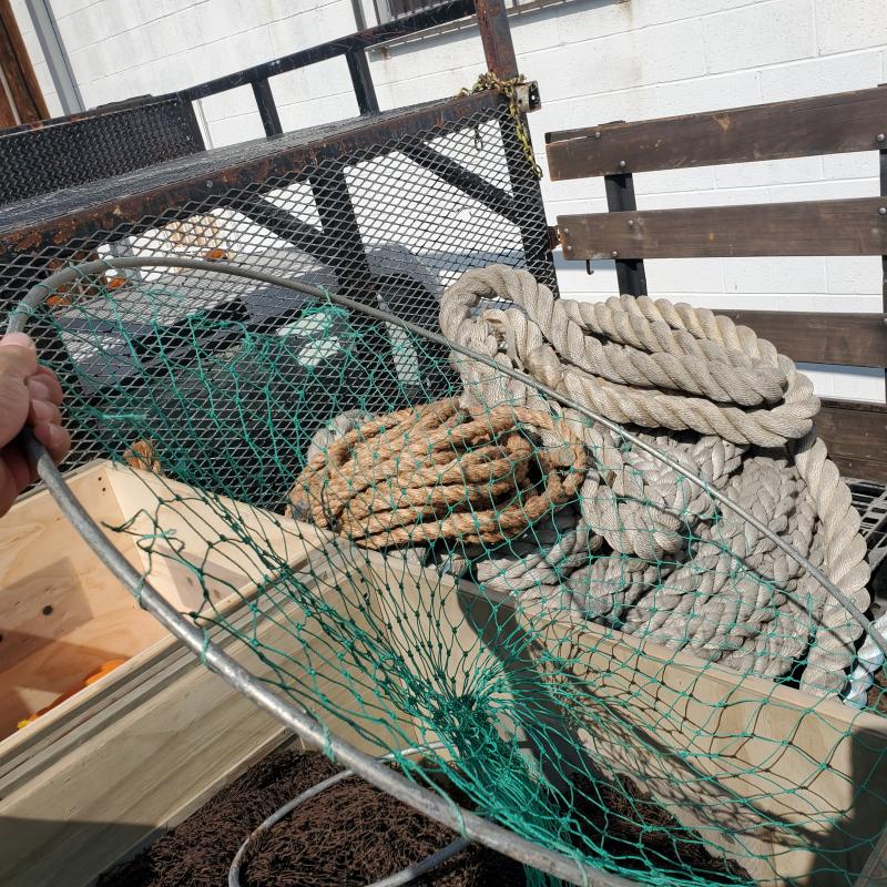 LCW Props: Round Green Fishing Net