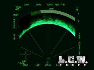 Fighter Jet Radar Screen