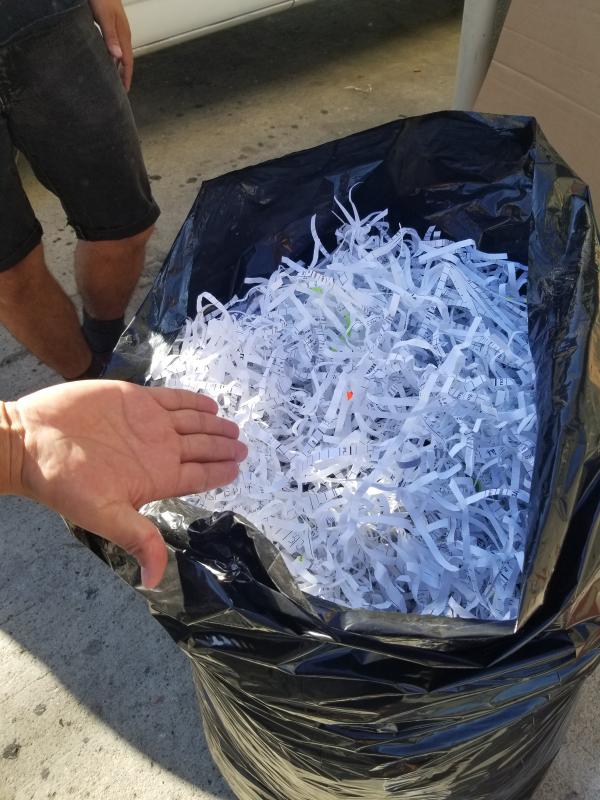 Image of Bags Of Clean Trash (Shredded Paper)