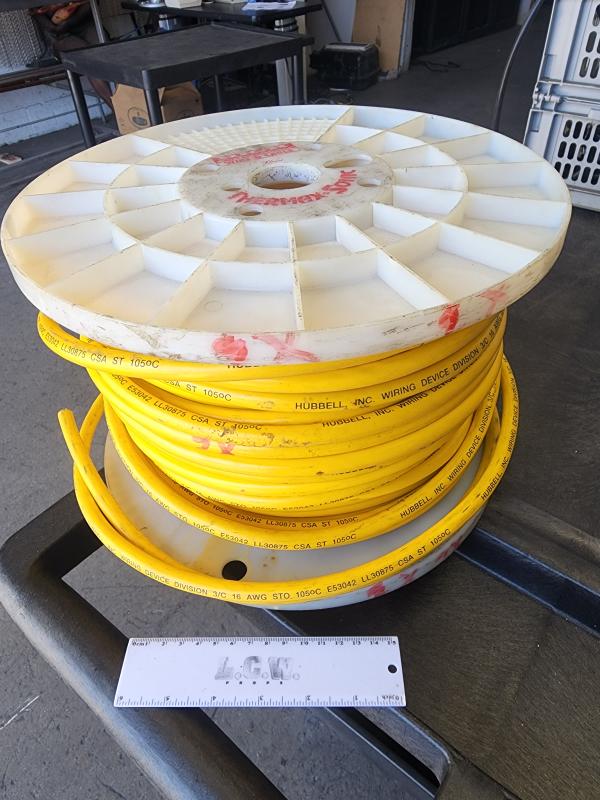 Image of Spool Of Yellow Hubbell Cable