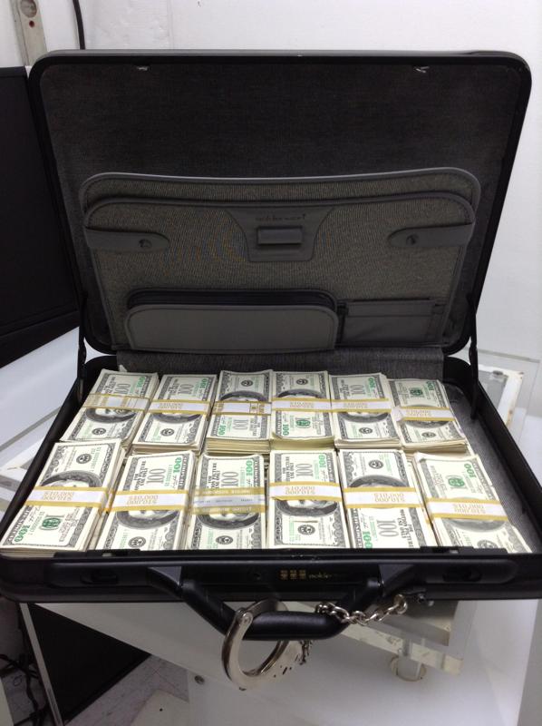 Image of (Handcuffed) Suitcase Of Money