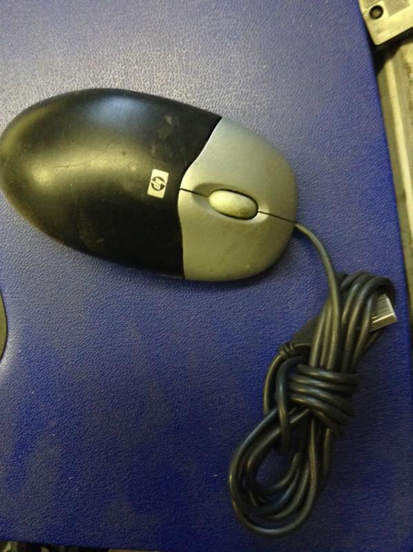 Image of Hp Black & Silver Mouse