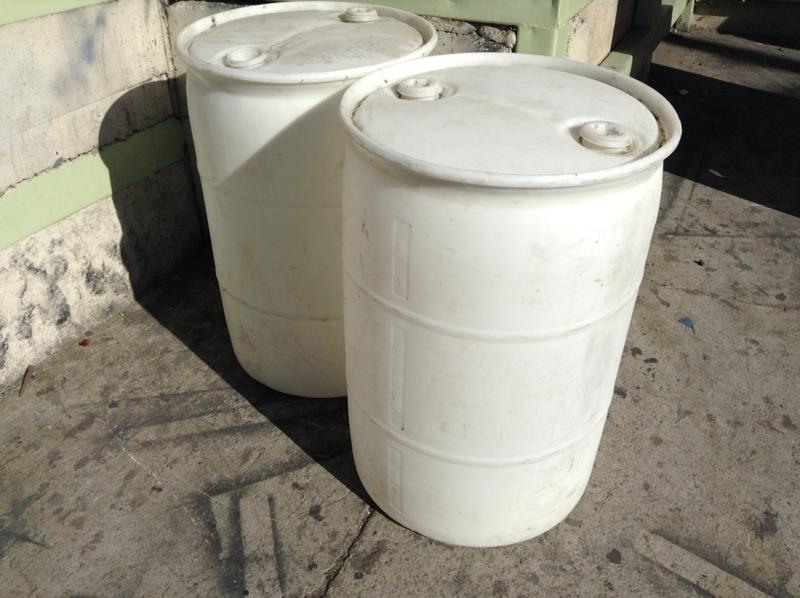 Image of White Plastic Barrel (No Lid)