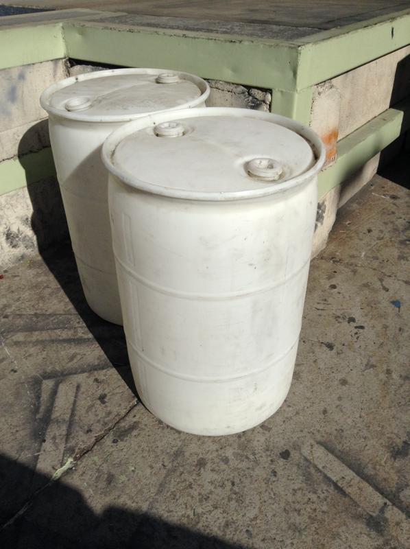 Image of White Plastic Barrel (No Lid)