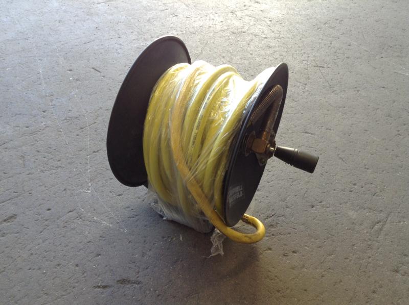 Image of Yellow Air Hose On Reel