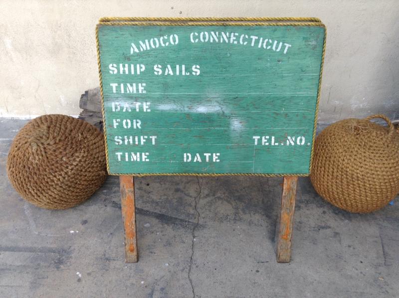 Image of Ship Sails Schedule Sign