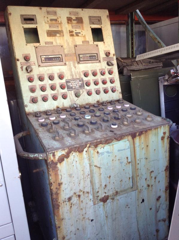 Image of Weathered Industrial Crane Controller